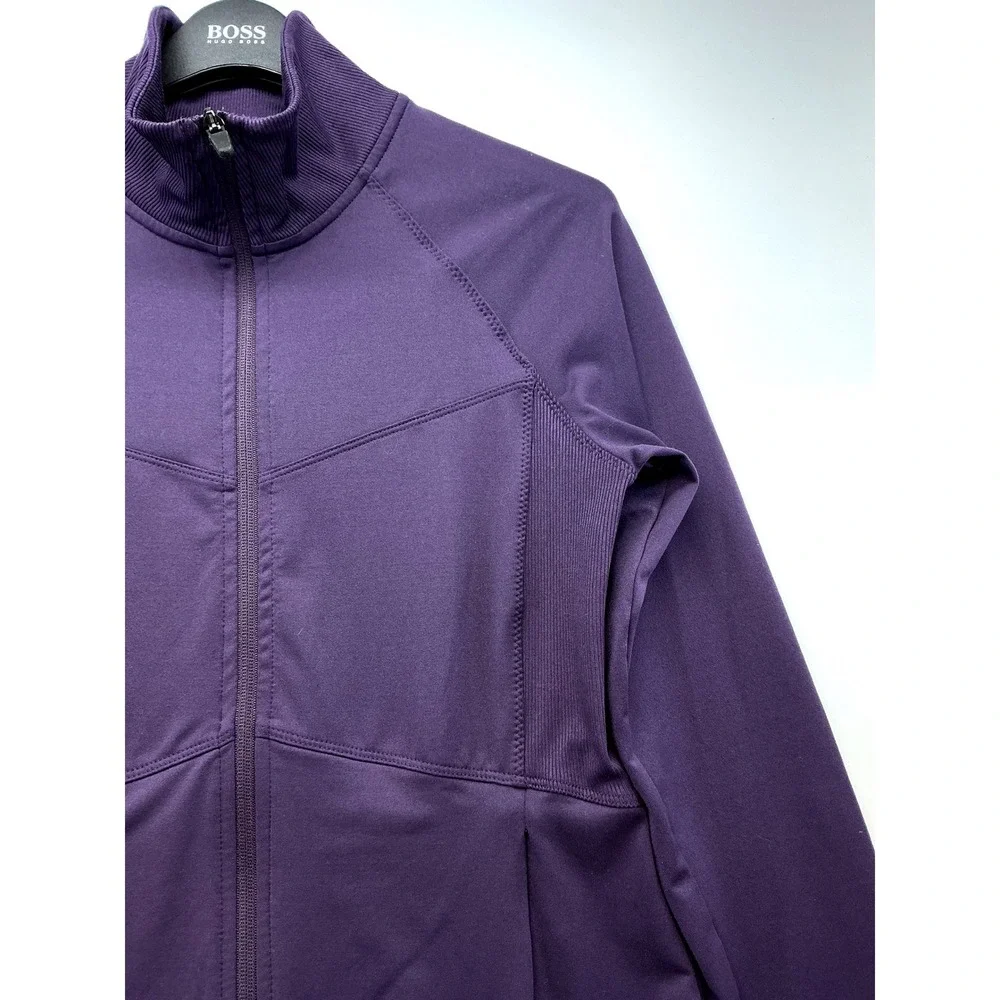 Champion C9 Athletic Zip Jacket Purple Sz M Athleisure Running Thumbholes - Picture 5 of 9
